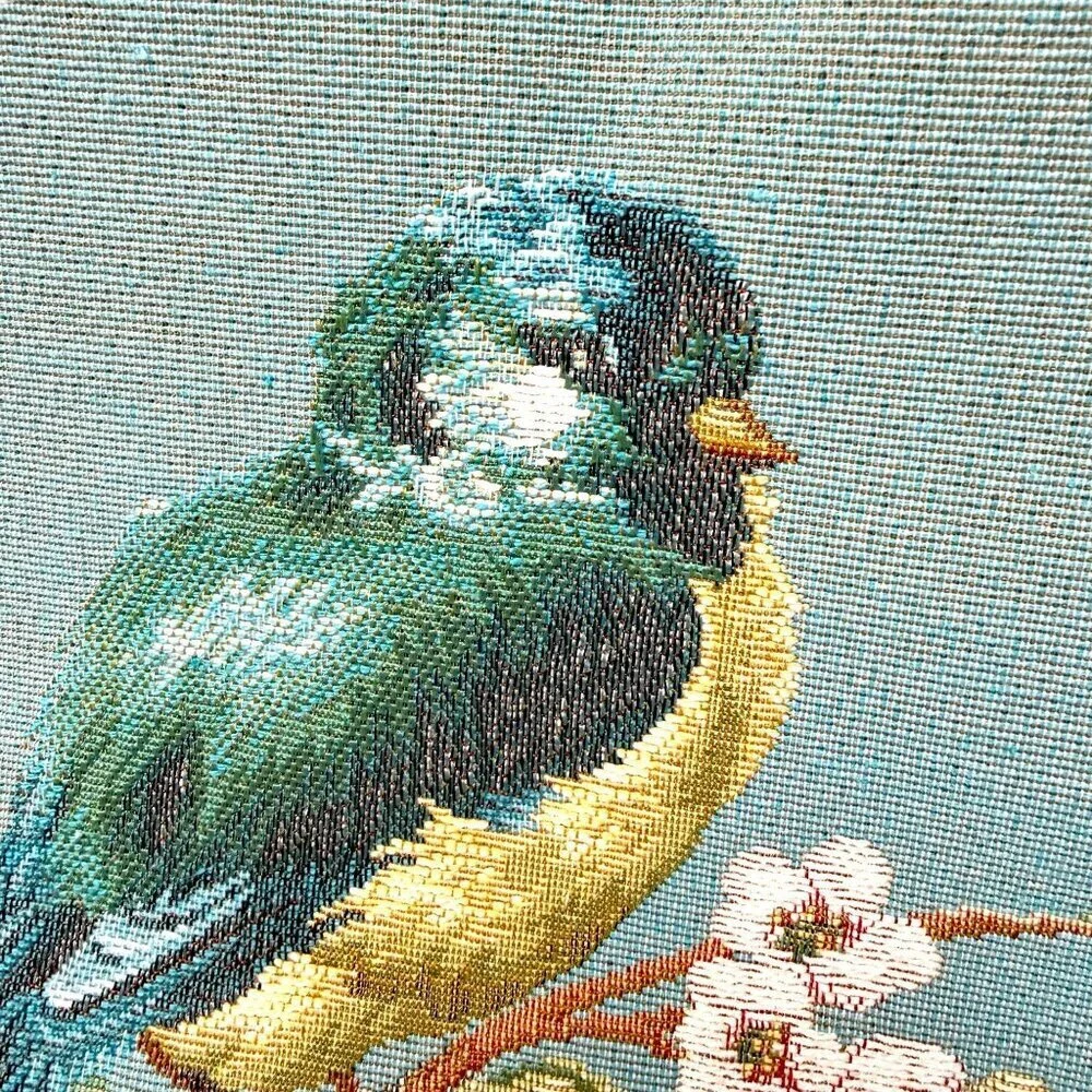 LORRAINE Maison de Provence Bluebirds Tapestry Pillow Cover